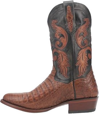 Caiman Socrates Brown Cowboy Toe Western Boot