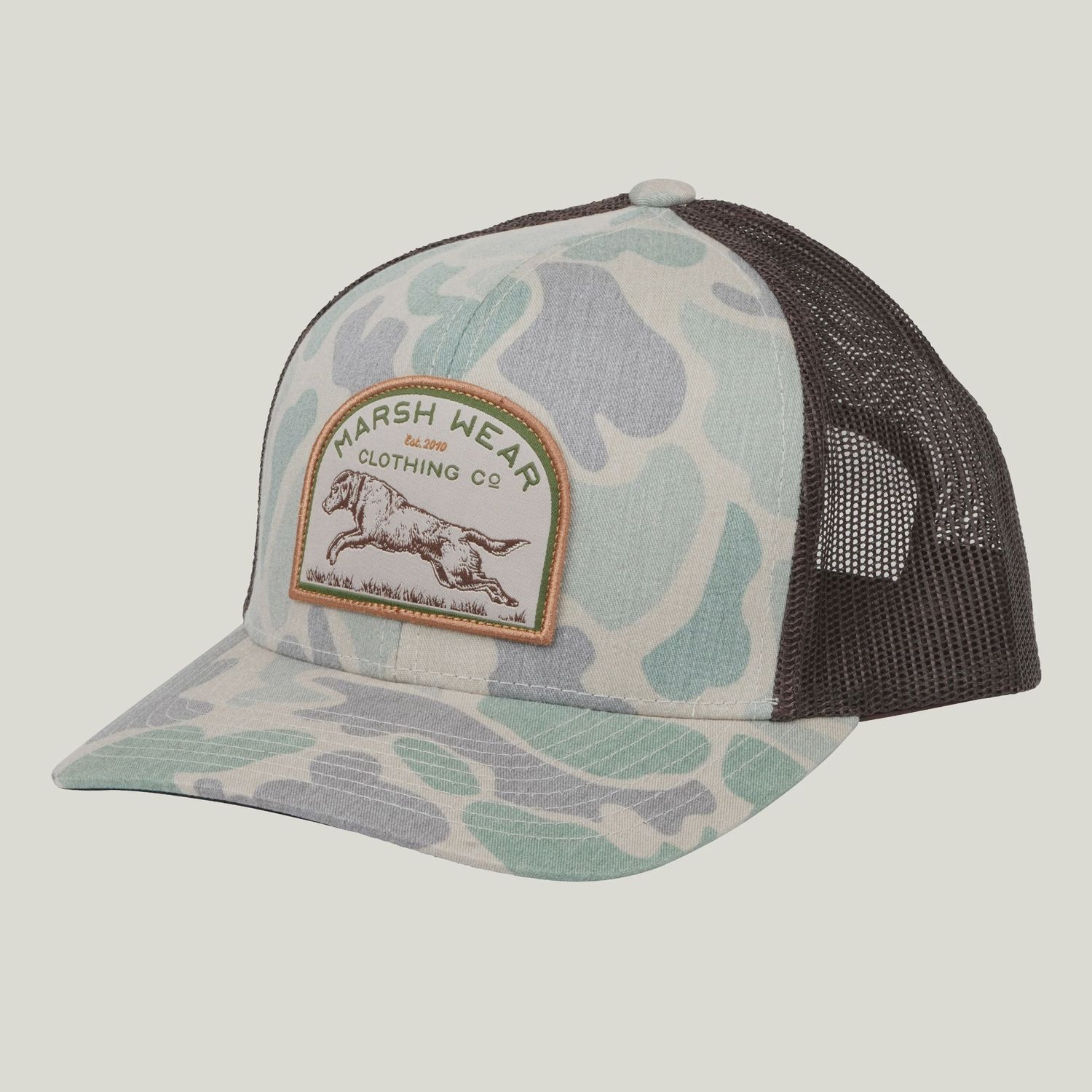 Retrieve Trucker Hat, Color: GRCM-Green Camo, Size: One Size