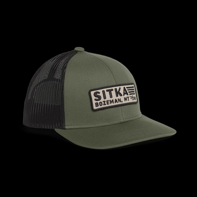 Patriot Mid Pro Trucker Hat - Olive Green