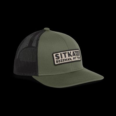 Patriot Mid Pro Trucker Hat - Olive Green