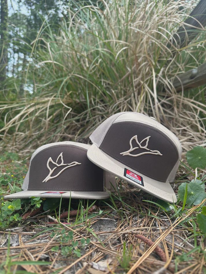7-Panel Logo Hat - Khaki/Coffee