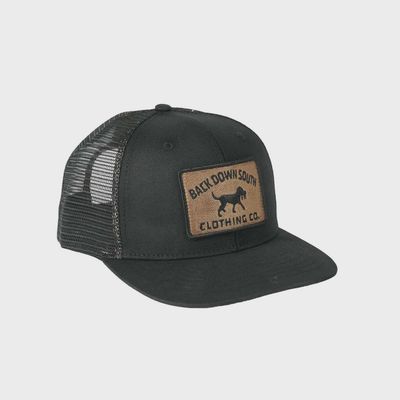 Waxed Pursuit Trucker Hat - Black/Gold
