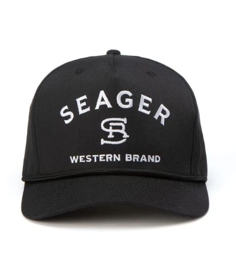 Branded Snapback Hat - Black