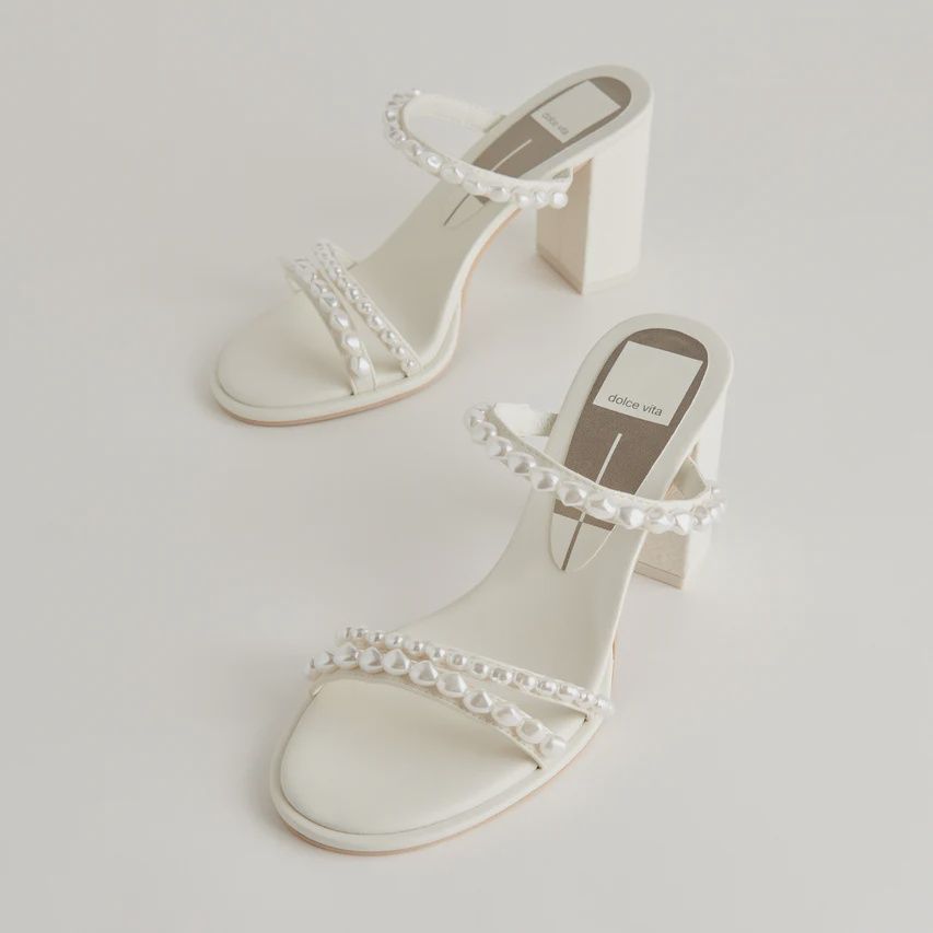 Barrit Pearl Heels, Color: Vanilla Pearls, Size: 6