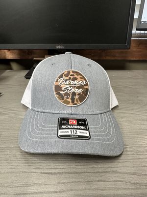 Youth Camo Rubber Patch Trucker - Grey/White
