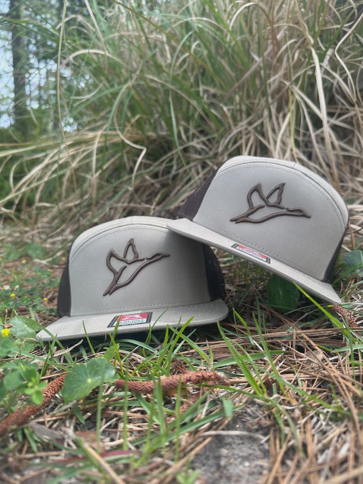 7-Panel Logo Hat - Brown/Khaki