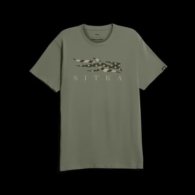 Icon Flag SS Tee - Olive Green