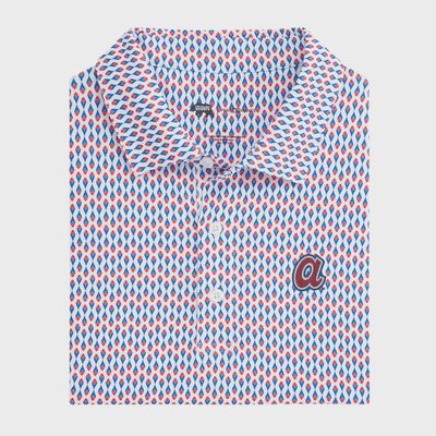 Atlanta Braves Cooperstown Feather Polo