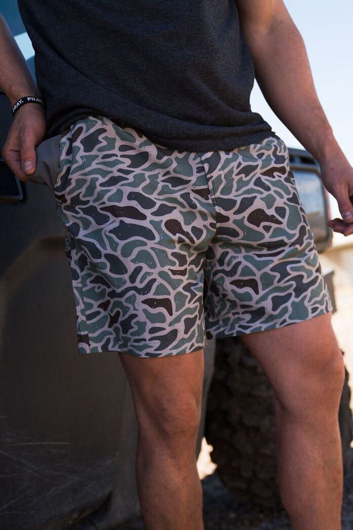 Everyday Short - Retro Duck Camo - Grey Pocket