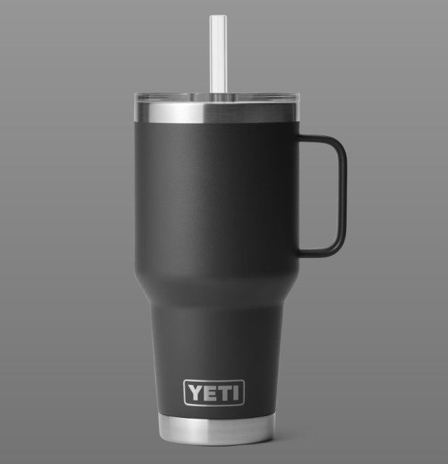 Rambler 35oz Mug w/ Straw Lid, Color: Black