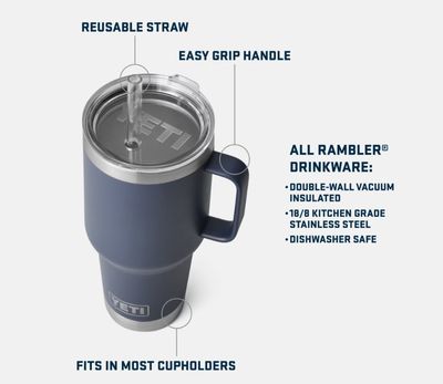 Rambler 35oz Mug w/ Straw Lid