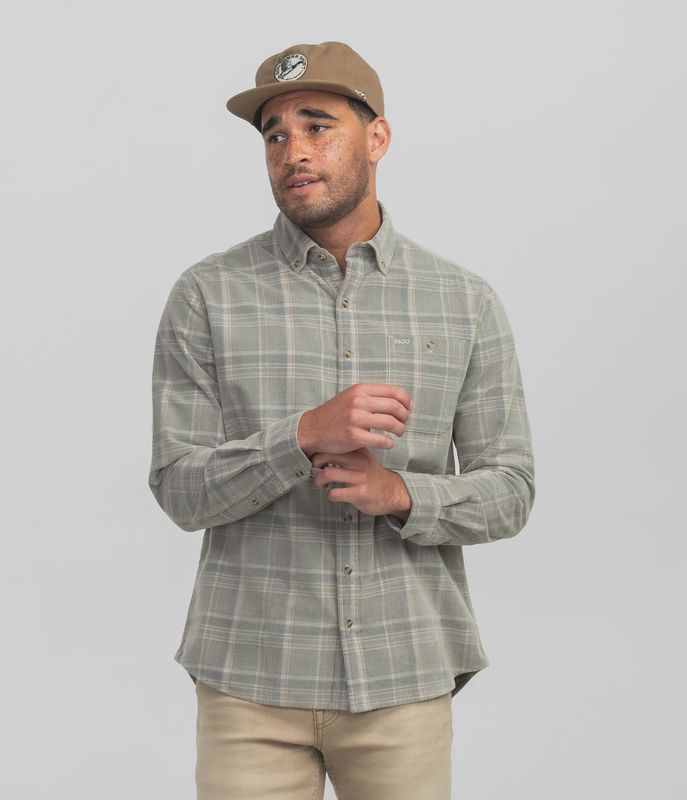 Braxton Lightweight Cord Long Sleeve Flannel