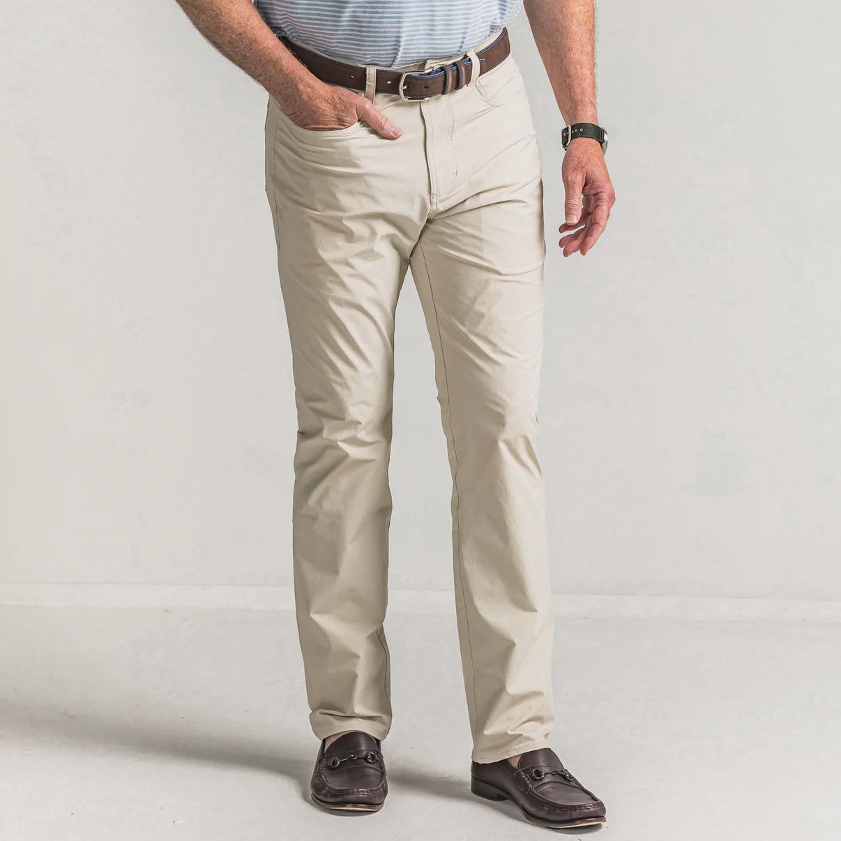 Harris Golf Five Pocket Pant, Color: Stone, Waist: W30, Length: L30