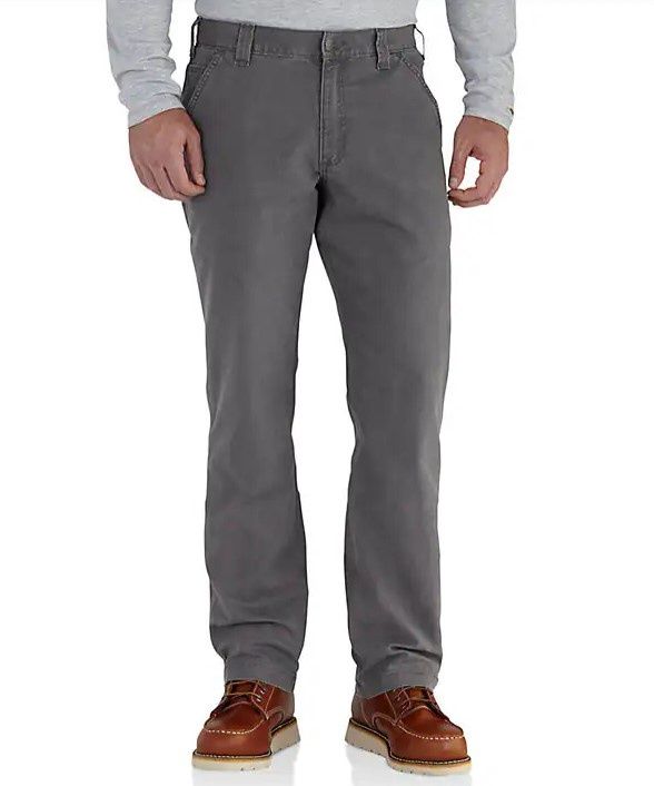 Men&#39;s Rugged Flex Relaxed Fit Canvas Work Pant, Color: 039-Gravel, Size: W30xL30