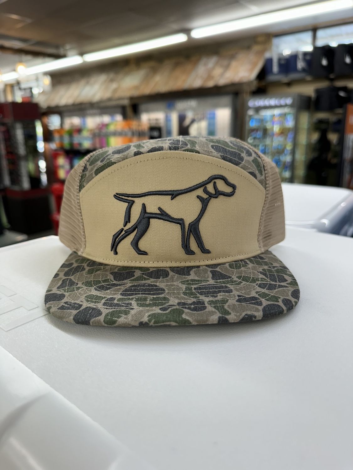 Backwoods Camo 7-Panel Hat