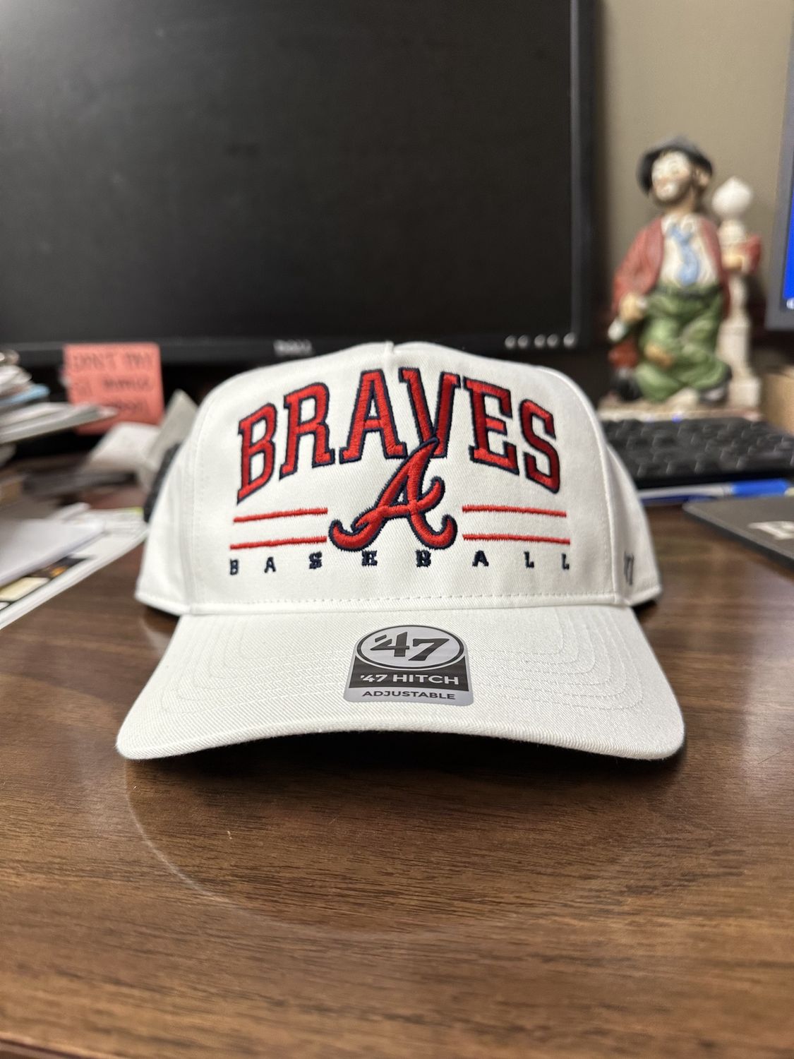Atlanta Braves White Roscoe 47 Hitch Hat