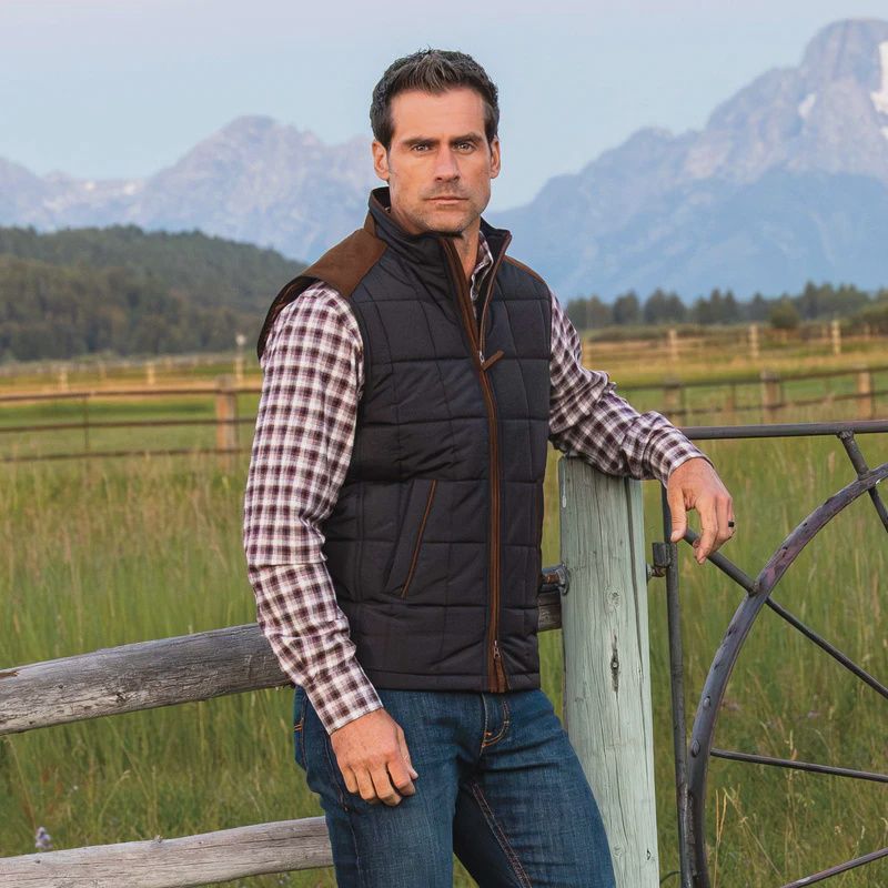 Shelby Lightweight Nylon Quilted Vest, Color: Black, Size: MED