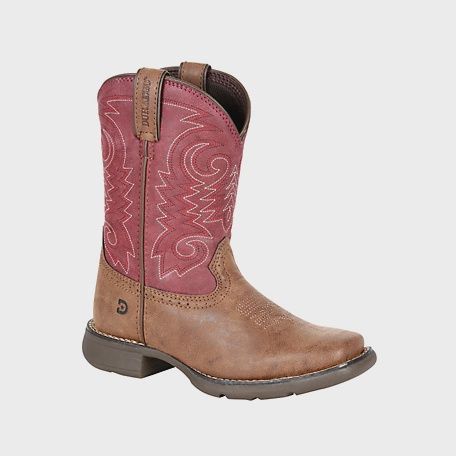 Big Kids Red Shaft Western Boot