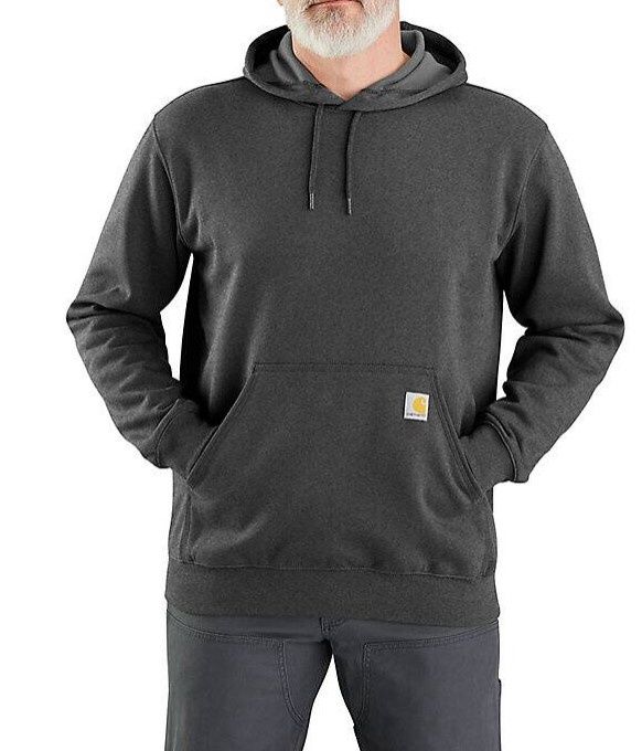 Men's Loose Fit Midweight Sweatshirt, Color: 026-Carbon Heather, Length: REG, Size: 2XL