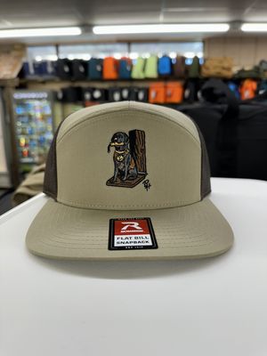 Lab and Bumper 7-Panel Hat - Khaki/Brown