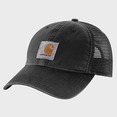 Canvas Mesh Snap Back Cap, Color: 001-Black, Size: One Size