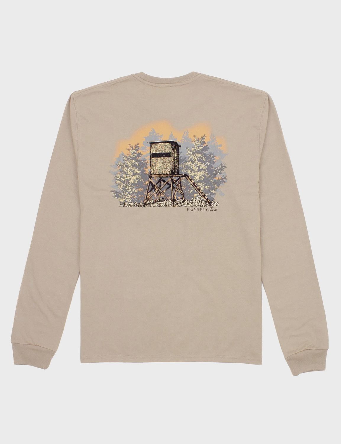 Deerstand LS Tee, Color: Sand, Size: SML