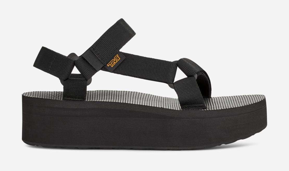 Flatform Universal Sandals, Color: Black, Size: 5