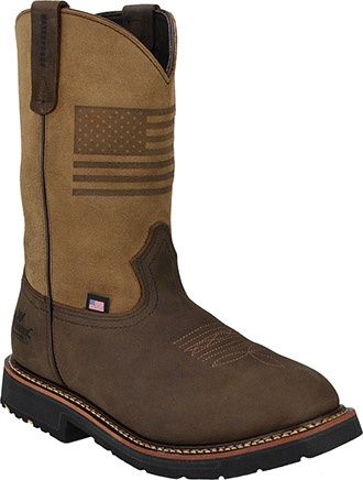 Men&#39;s 11&quot; Waterproof Western Wellington Work Boot, Width: D, Size: 8.5