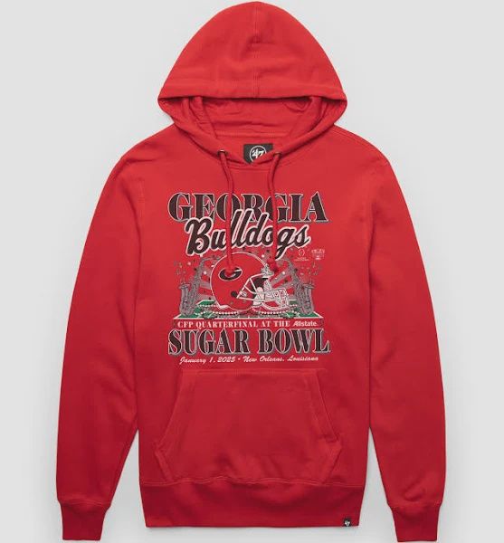 Georgia Bulldogs Sugar Bowl Hoodie, Size: SML