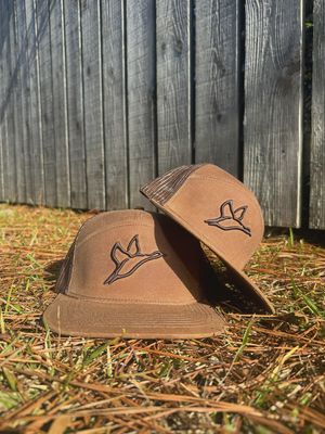 Waxed 7-Panel Hat - Brown