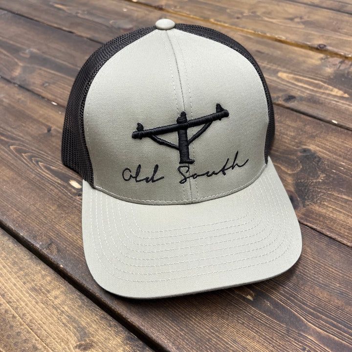 Lineman Pole trucker Hat - Khaki/Brown