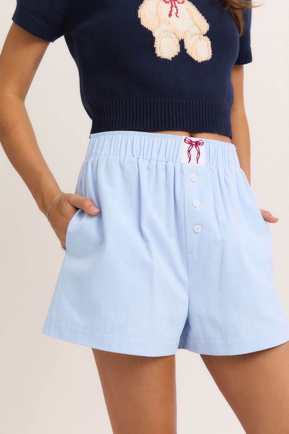Don&#39;t Know Your Name Boxer Shorts, Color: Lt Blue, Size: XSM