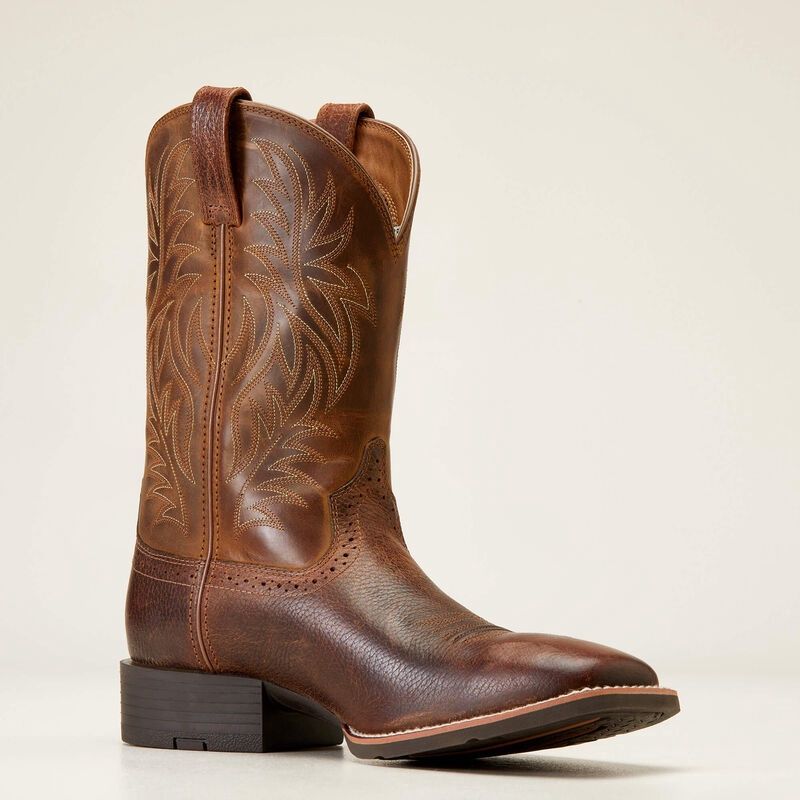 Sport Wide Square Toe Western Cowboy Boot