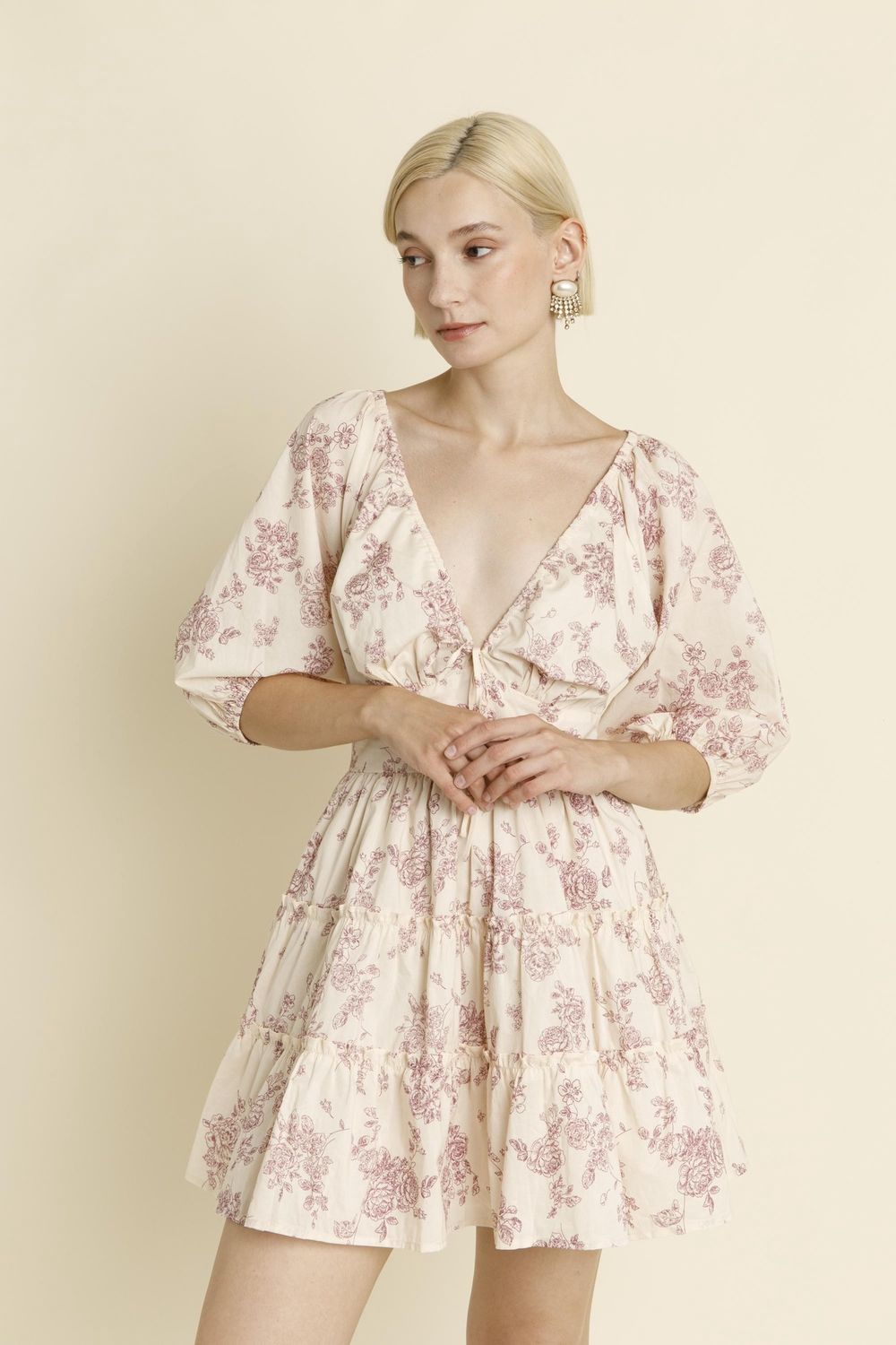 Better Together Ruched Mini Dress