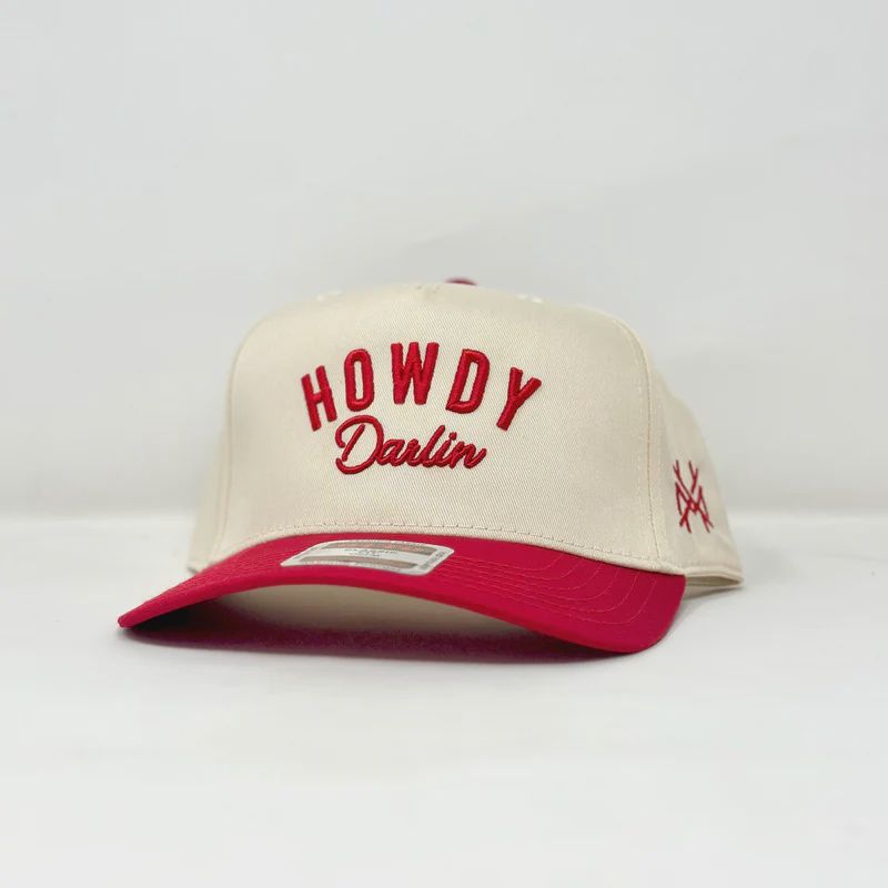 MHC Howdy Darlin Trucker Hat - Red/Natural