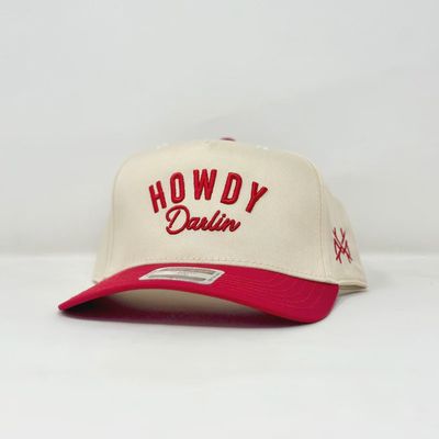 MHC Howdy Darlin Trucker Hat - Red/Natural