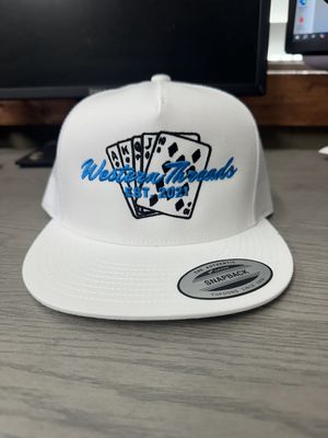 Western Threads Blue Cards Trucker Hat