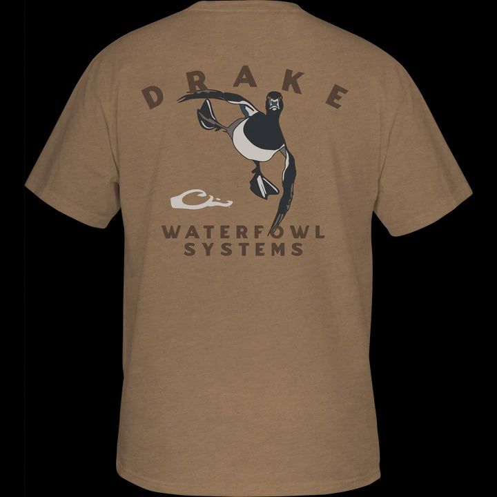 Retro Ringneck Short Sleeve Tshirt - Golden Pecan Dark Heather
