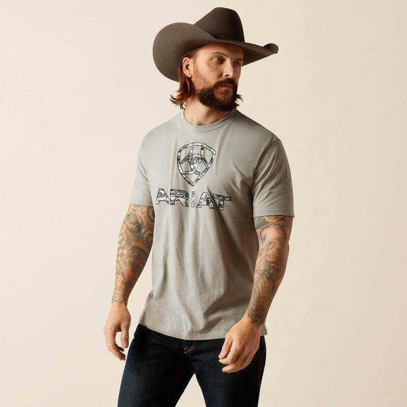Liberty USA Digital Camo SS T-Shirt - Stone Heather