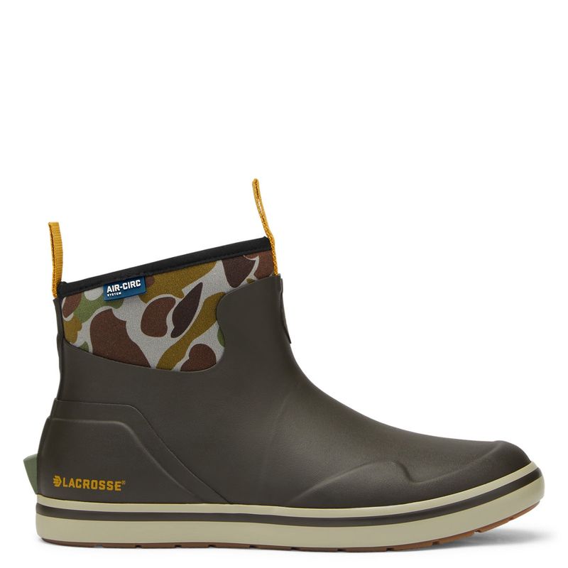 Alpha Deck Boot - 6&quot; Black Olive/Camo