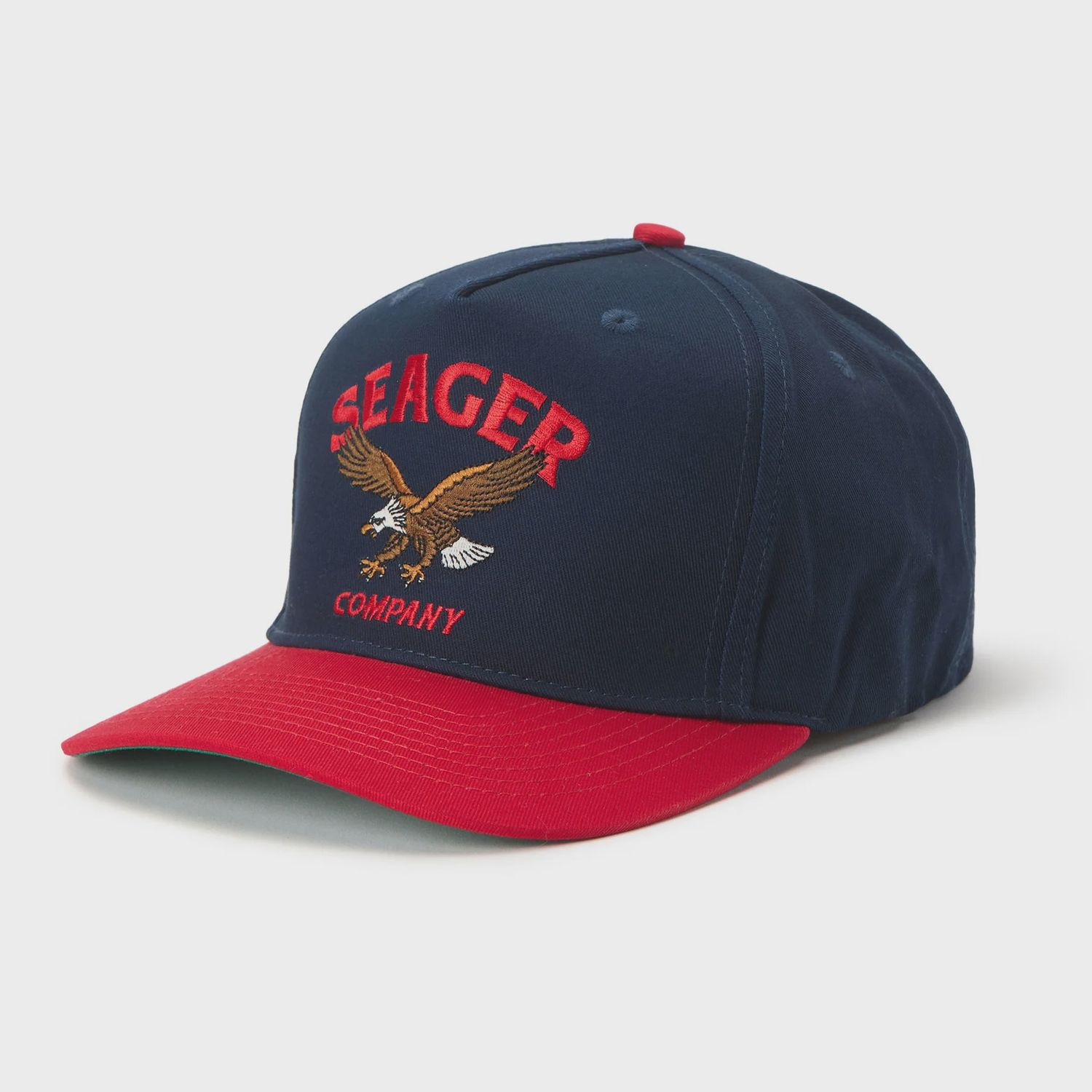Bradley Snapback Hat - Navy/Red