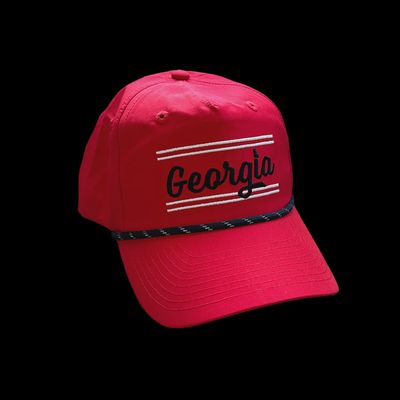 Georgia Script 2.0 5 Panel Perf Hat - Red
