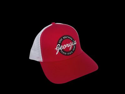 Youth Retro Georgia Trucker Hat - Red