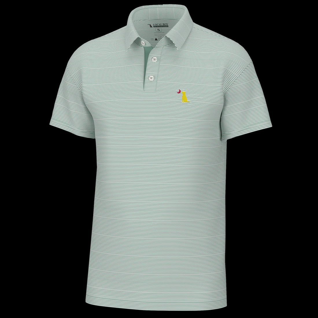 Palms Polo, Color: SGEW - Sage/White, Size: SML