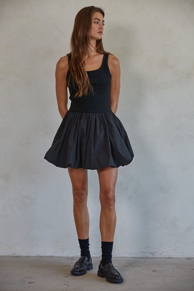 Check On Me Sleeveless Bubble Dress