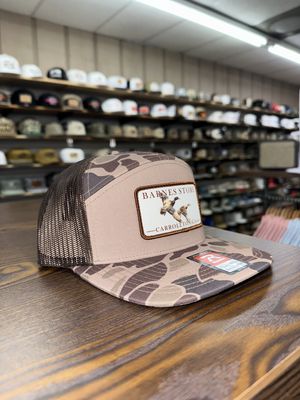 Flying Ducks Patch 7 Panel Hat - Bark Duck Camo