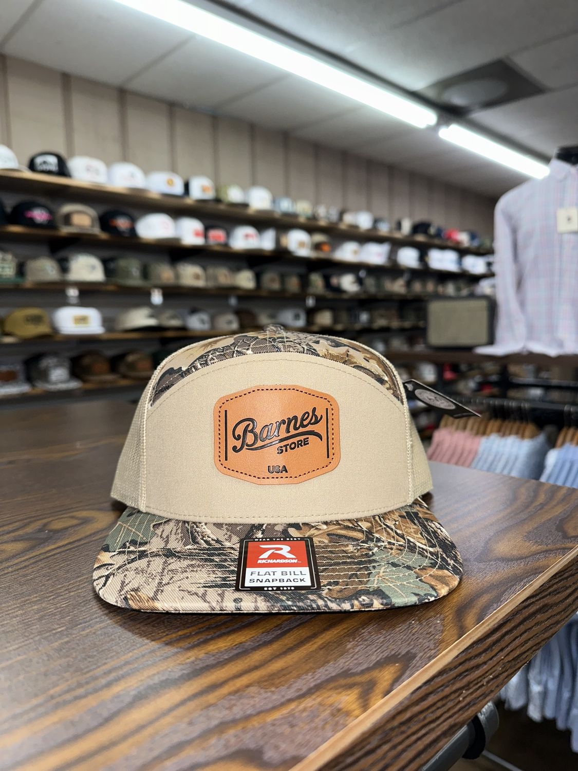 Leather Patch 7 Panel Hat - Realtree Advantage