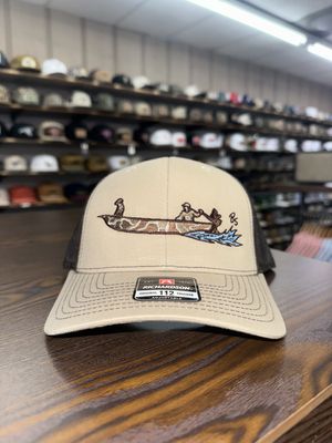 Duck Boat 112 Trucker Hat - Khaki/Coffee