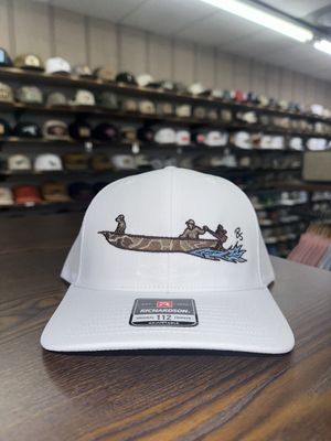 Duck Boat Trucker Hat - White