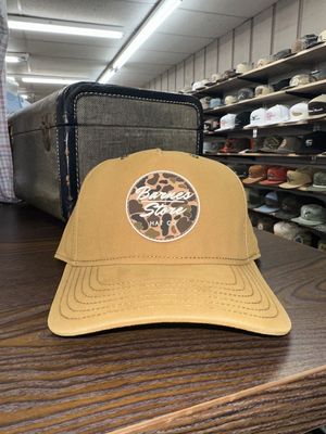 Camo Rubber Patch Hat - Solid Wheat
